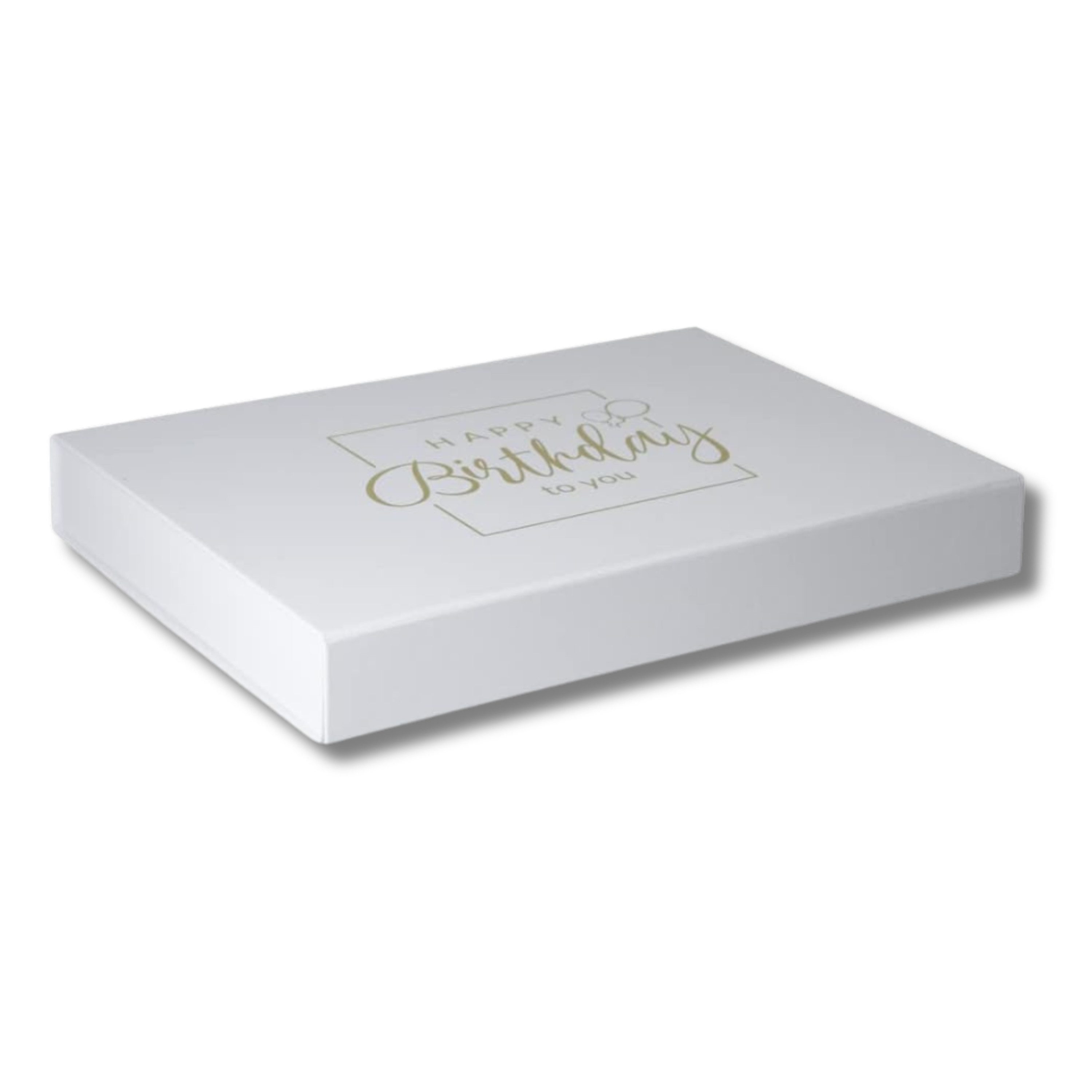 ideas in Boxes Geschenkbox Happy Birthday Geschenkkarton, Premium Magnetbox, Geschenkverpackung für Geburtstag mit Schriftzug
