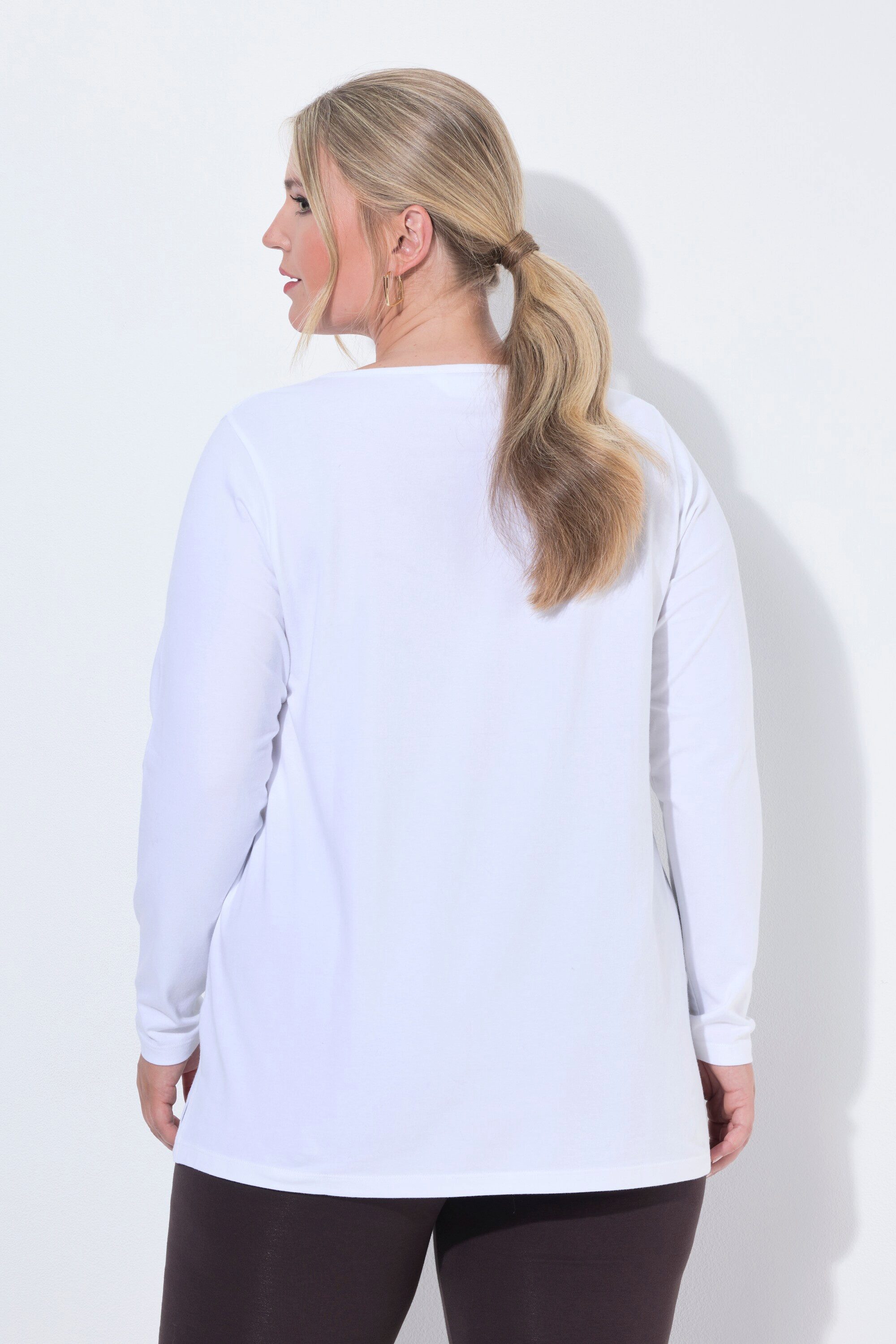 MIAMODA T-Shirt Longsleeve A-Linie Seitenschlitze – Bild 3 von 3