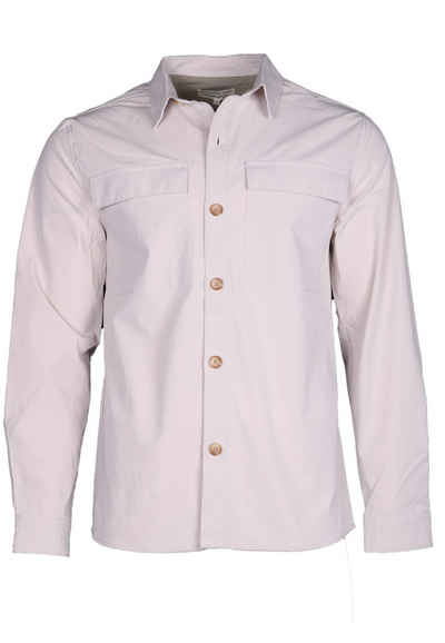 colours & sons Langarmhemd Colours & Sons Overshirt - Offwhite S (1-tlg)