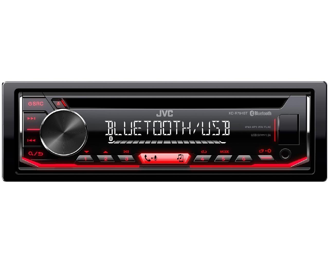 JVC KD-R794BT Bluetooth Spotify MP3 USB Android CD Autoradio (RDS, AUX-Eingang, USB, Abnehmbares Bedienteil, ID3tag, AM/FM Radio, Animiertes Display, Bluetooth, 1 DIN)