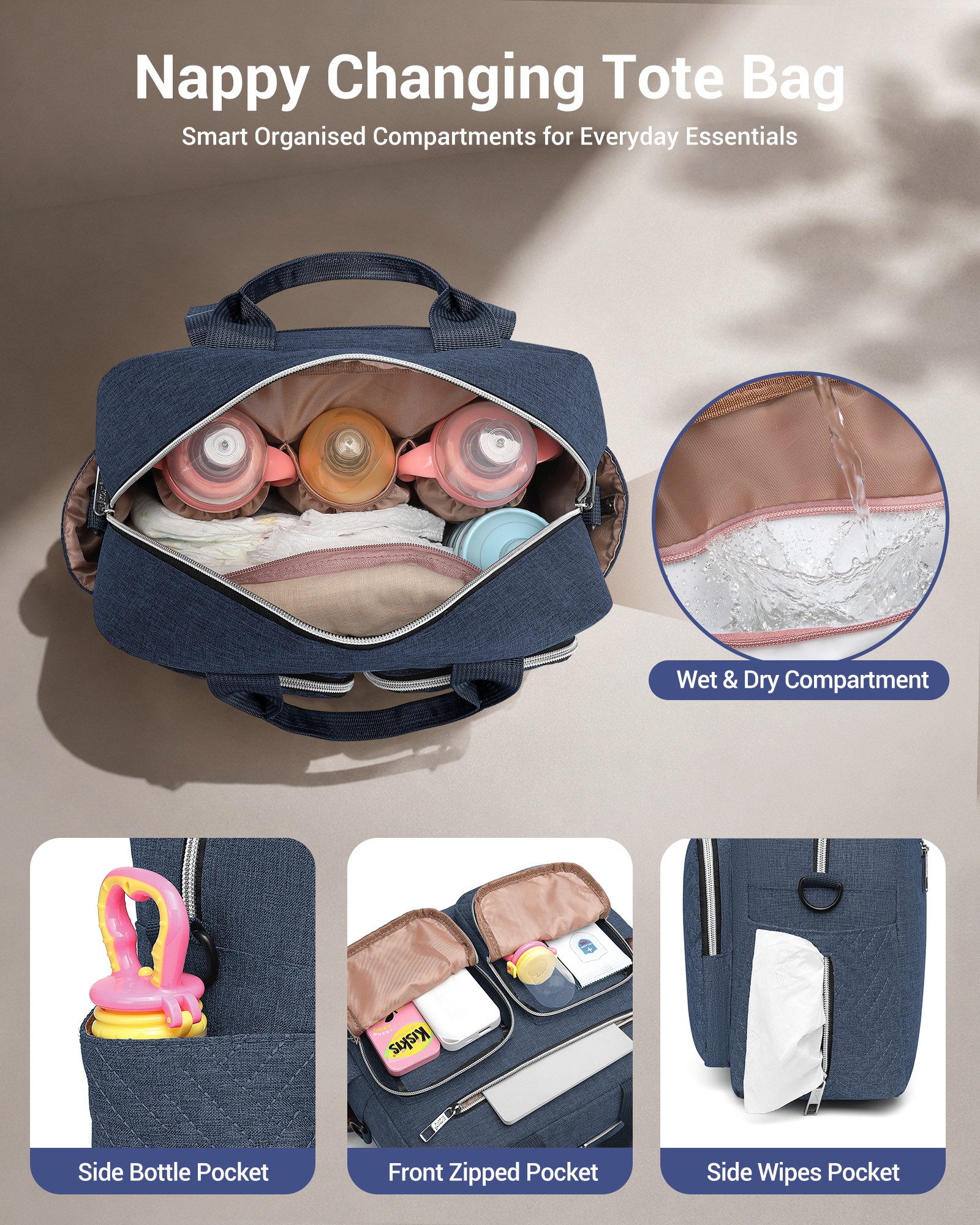 KONO Wickeltasche für Babys – Bild 4 von 5