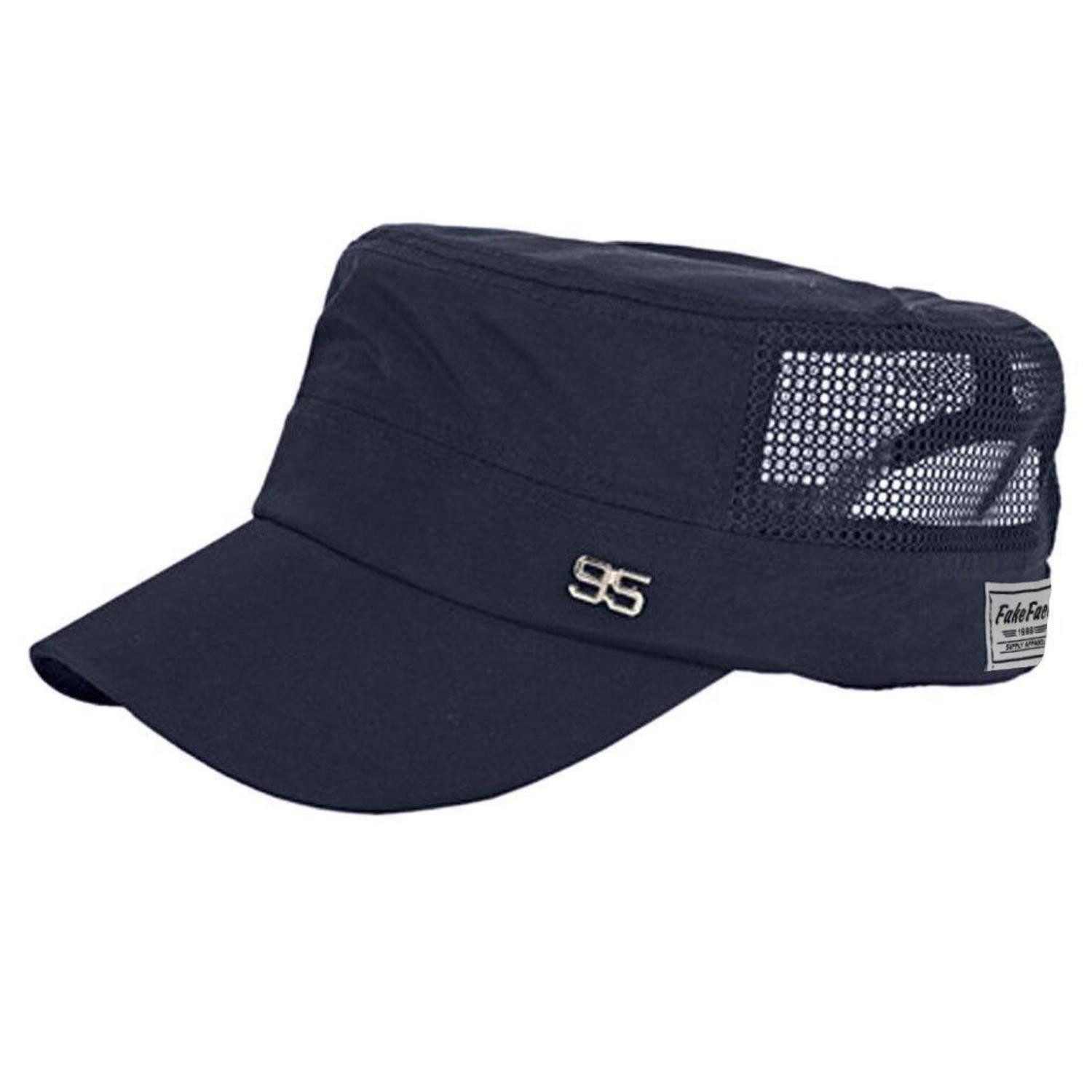 LuxusKollektion Flat Cap Baseball Cap Dunkelblau (1-St)
