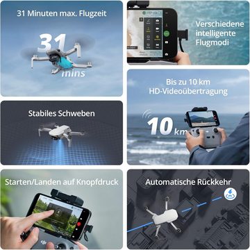DJI Mini 2 SE Fly More Combo, leichte und faltbare Mini-unter 249 g Drohne (2.7K, mit 2.7K Video intelligenten Modi 10 kmVideoübertragung 31 minFlugzeit)