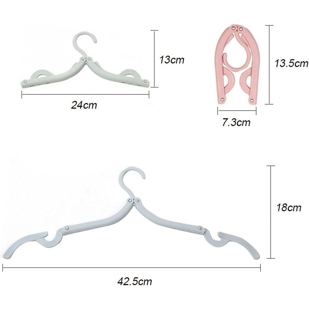 (12-tlg) Faltbare Tragbare Stück Kleiderbügel, Kleiderbügel, 12 Reise Kleiderbügel zggzerg