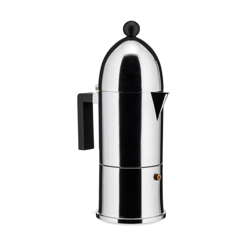 Alessi Geschirr-Set Espressomaschine La Cupola D:10cm H:28,5cm 300ml, Gussaluminium, PA