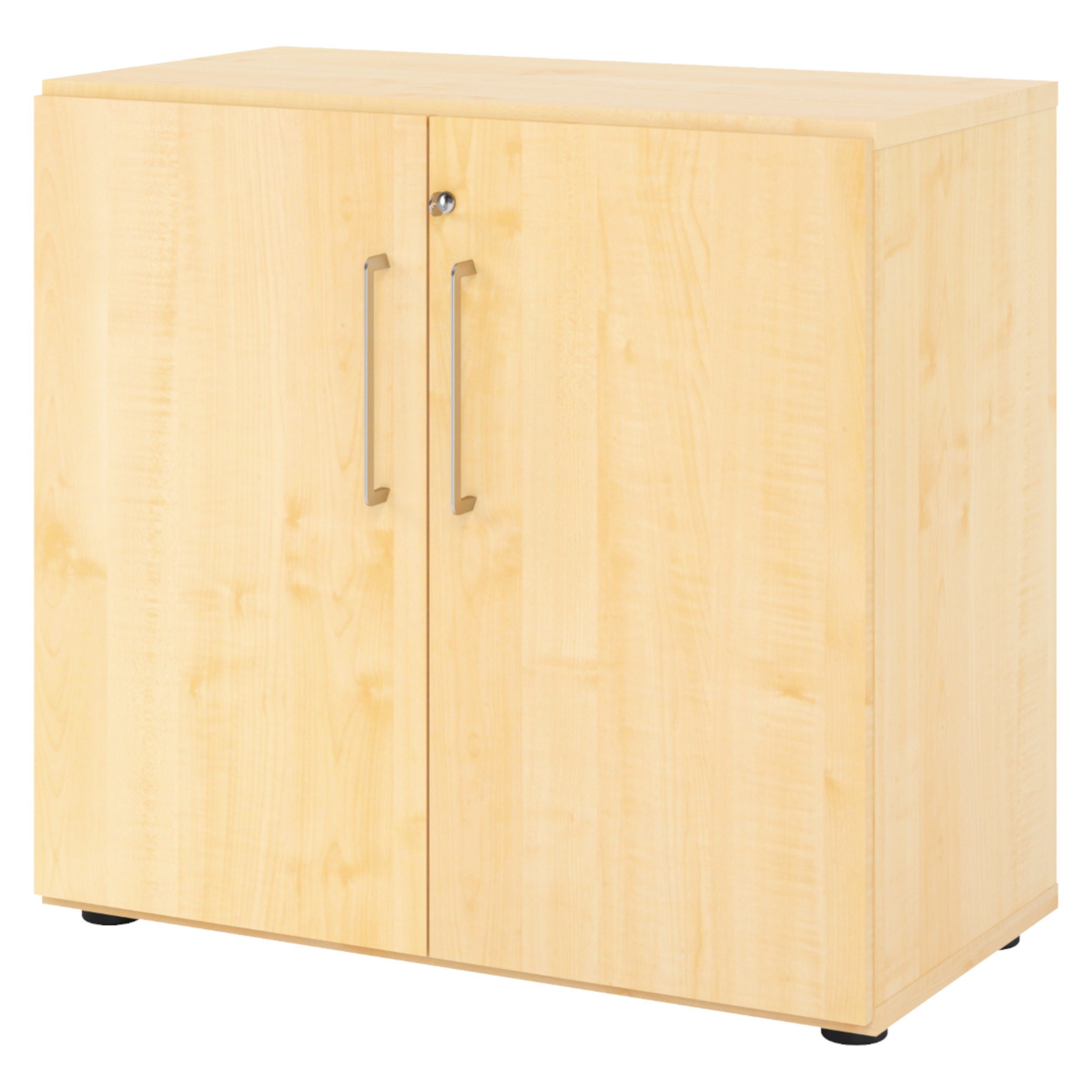 bümö Aktenschrank smart Büroschrank - 2 Ordnerhöhen Dekor: Ahorn