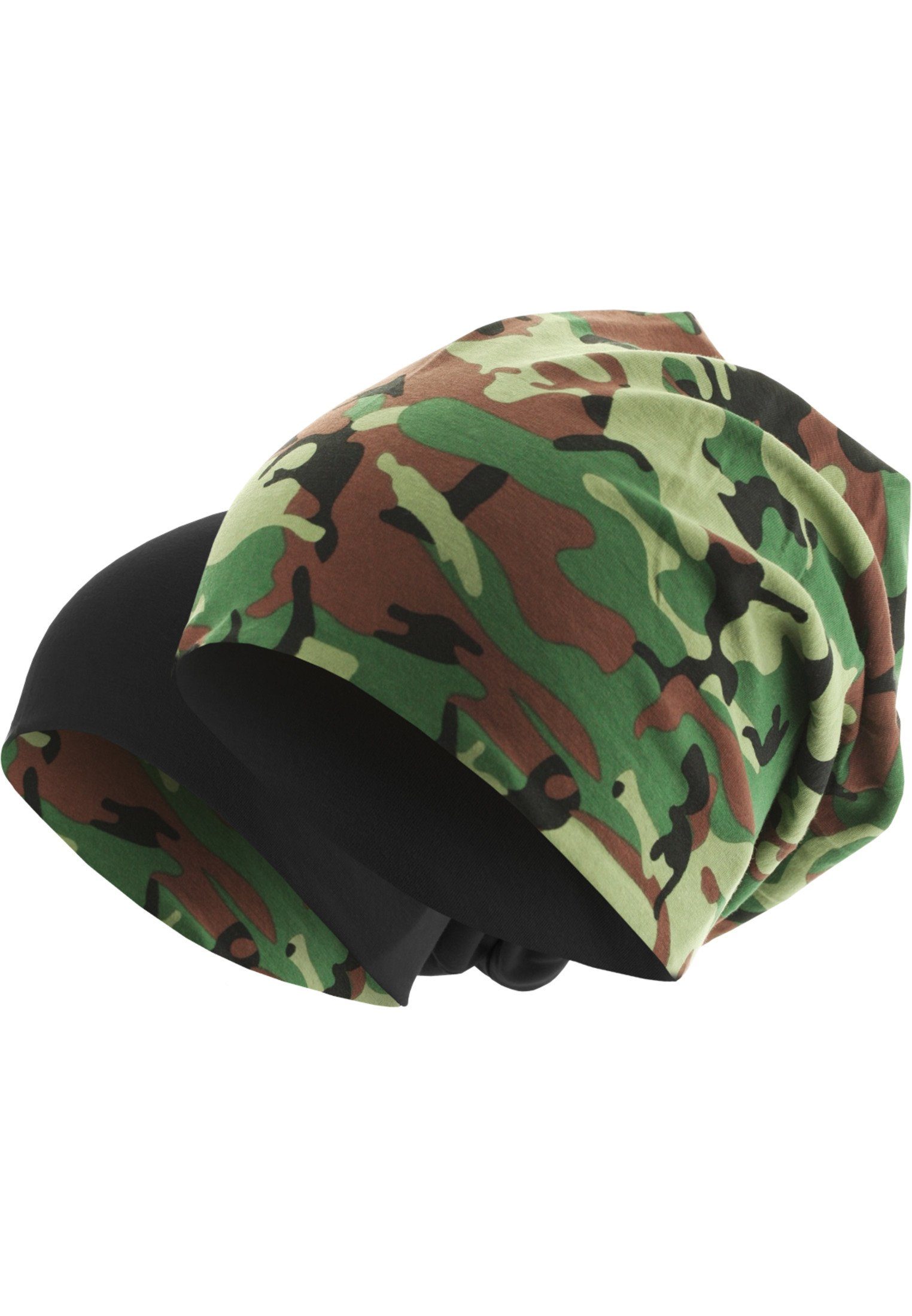 MSTRDS Beanie greencamouflage/black Printed (1-St) Jersey Beanie Accessoires