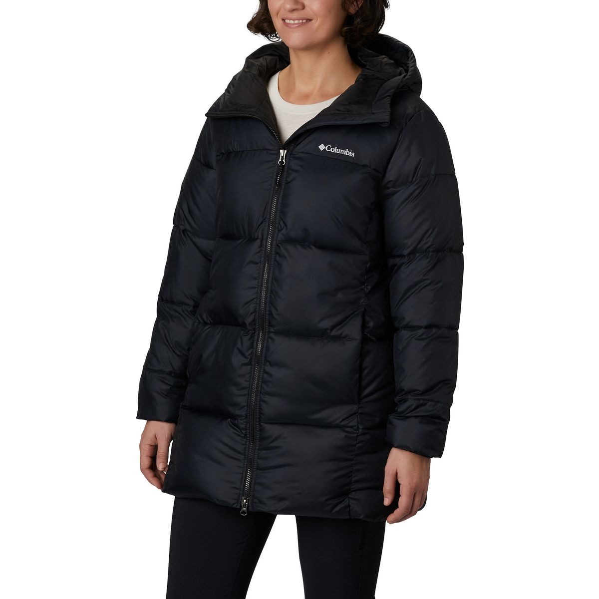 Columbia Outdoorjacke Puffect II Mid Hooded Jacket Stilvolle, isolierte Jacke mit wasserabweisendem Material und