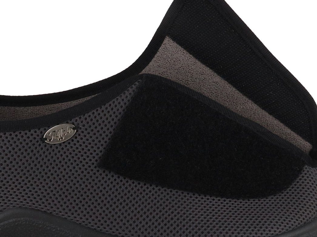 Tuffeln «Wohltat» moderne Verbandschuhe für Herren Ein-Schnaller, klett, tuffe Hausschuh elastisch – Bild 4 von 5