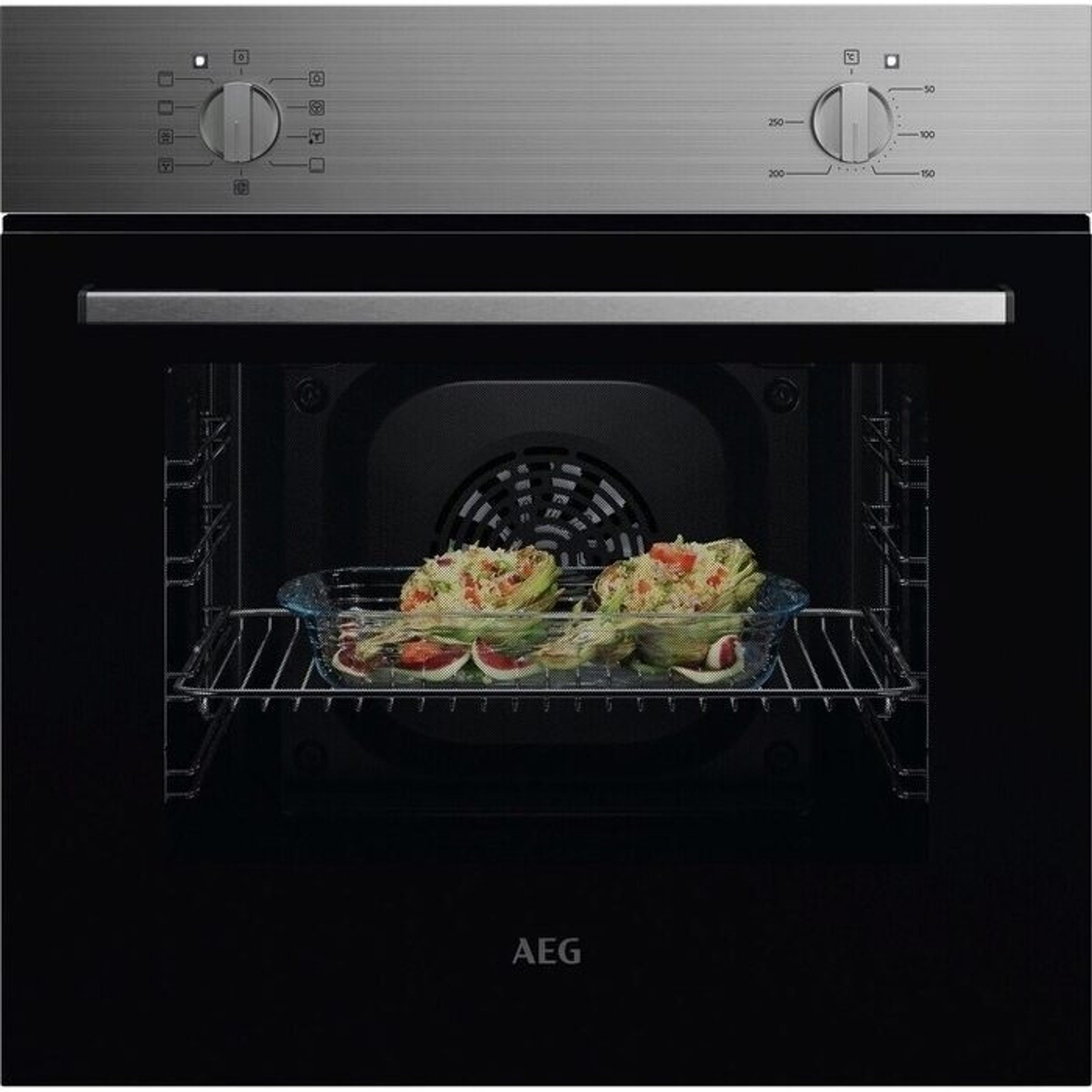 AEG Einbaubackofen 5000 NBU5A10CM, mit nachrüstbar, Grillheizstab, Aqua-Reinigungsfunktion, Multilevel Cooking