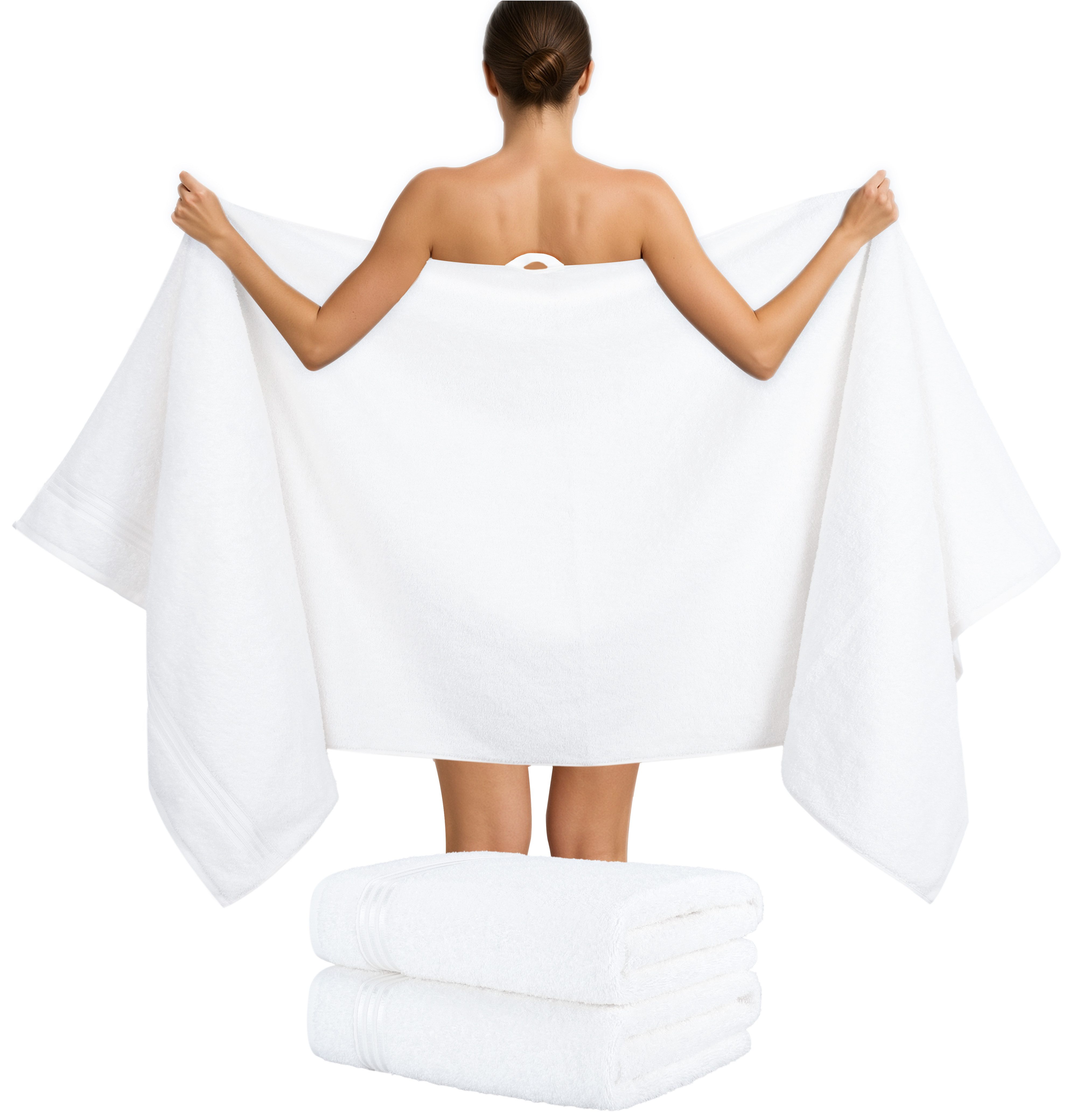HAMMETEX Saunatuch Hammetex 2er Set extra große Saunatücher, Frottier (Packung, 2-St), 100% Baumwolle – Weich & Saugfähig – Luxuriöse Große Spa-Badetücher