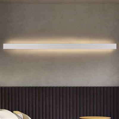 Nettlife LED Wandleuchte Innen 100/60/30CM Schwarz Modern Wandlampe Warmweiss Wandbeleuchtung, LED fest integriert, Warmweiß, für Treppenhaus Schlafzimmer Flur Wohnzimmer Kinderzimmer