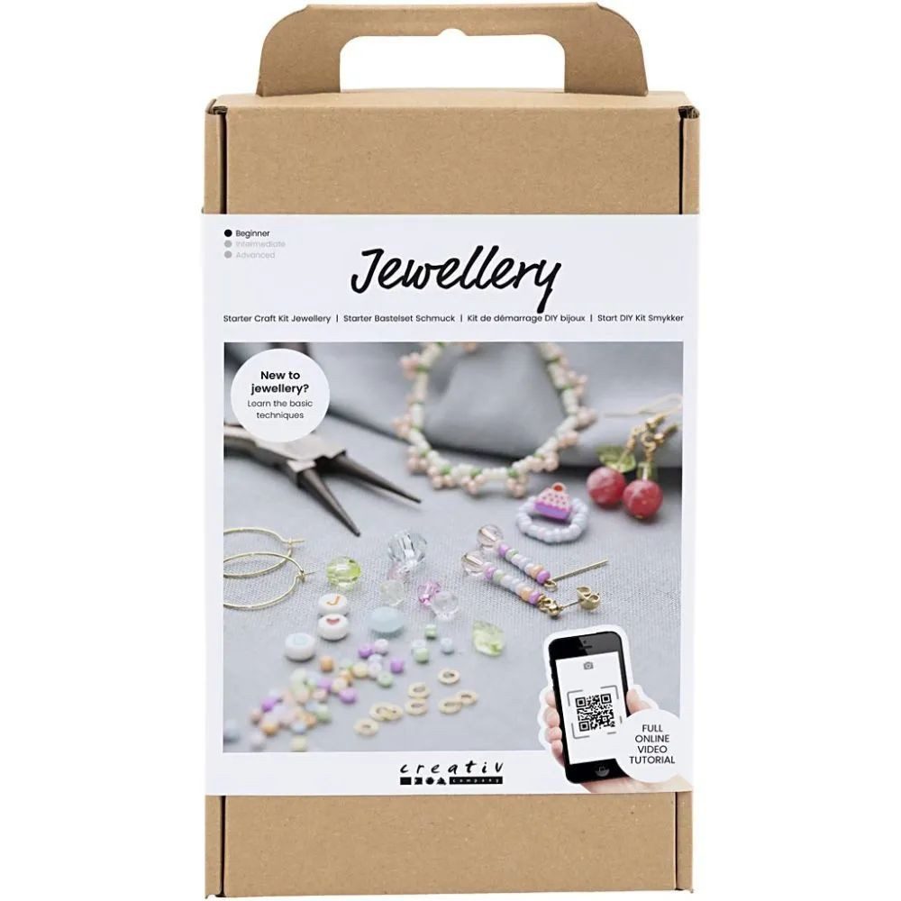 creativ company Kreativset Starter Set Schmuck, Bastelset für Anfänger