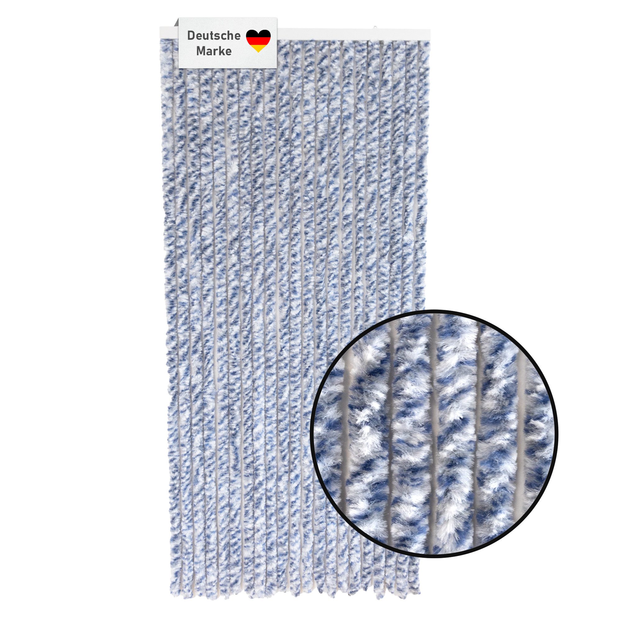 Lemodo Insektenschutz-Vorhang Flauschvorhang 90x200cm, Fliegenschutz, Türvorhang Wohnwagen, BxL: 90x200 cm