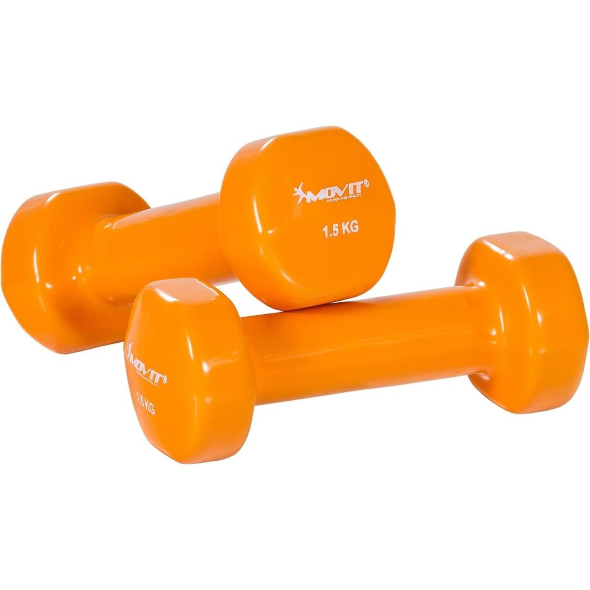 MOVIT Gymnastikhantel 2er Set Vinylhanteln, Oberfläche aus Vinyl