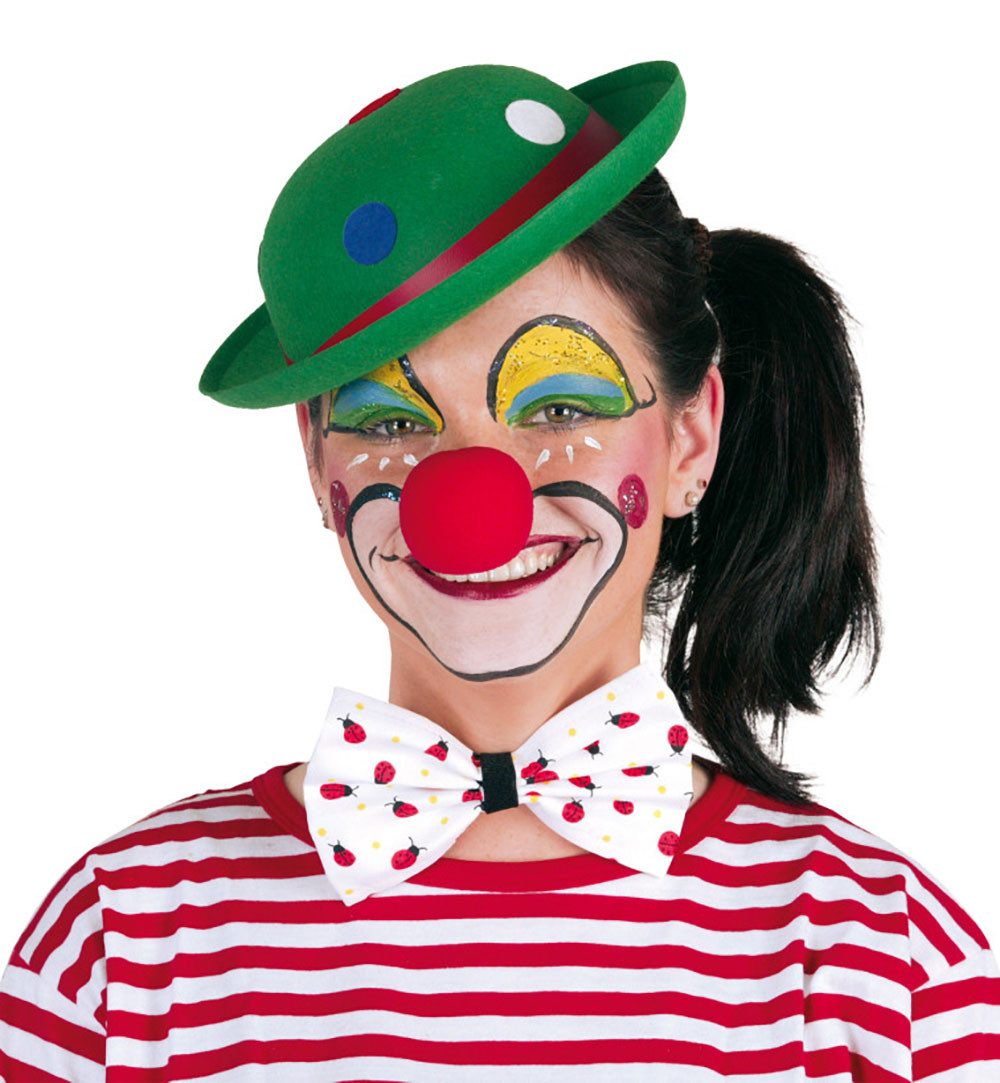 Fries Clown-Kostüm Clown Nase Schaumstoffnase Rot Fasching Karneval Party Zirkus