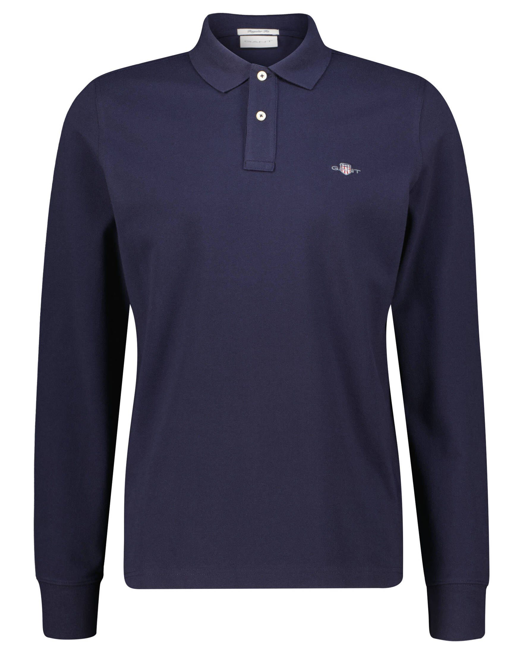 Poloshirt (52) Herren Poloshirt marine (1-tlg) Gant