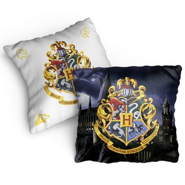BERONAGE Dekokissen Harry Potter Hogwarts 40 x 40 Kuschelkissen passend zur Bettwäsche