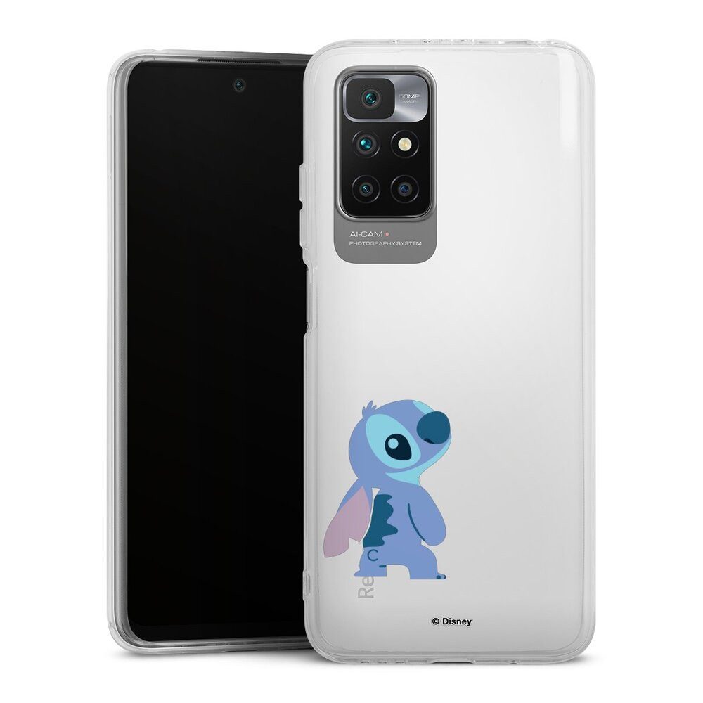 DeinDesign Handyhülle Lilo & Stitch Fanartikel Disney Stitch Smiling, Xiaomi Redmi 10 Silikon Hülle Bumper Case Handy Schutzhülle