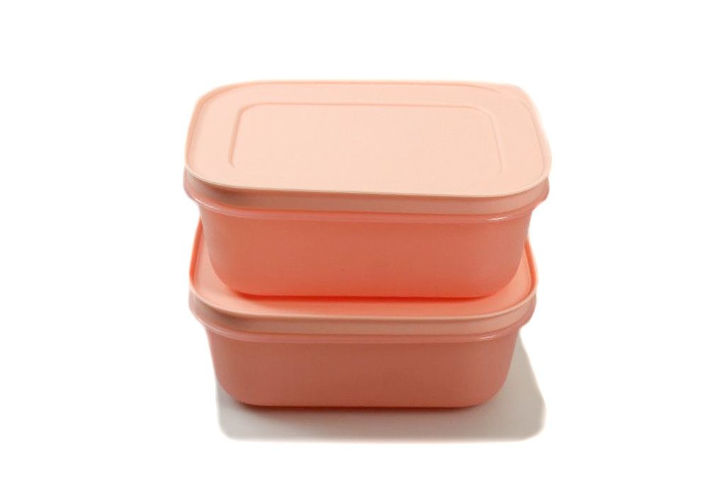 TUPPERWARE Frischhaltedose Gefrier-Behälter 450 ml (2) rosa