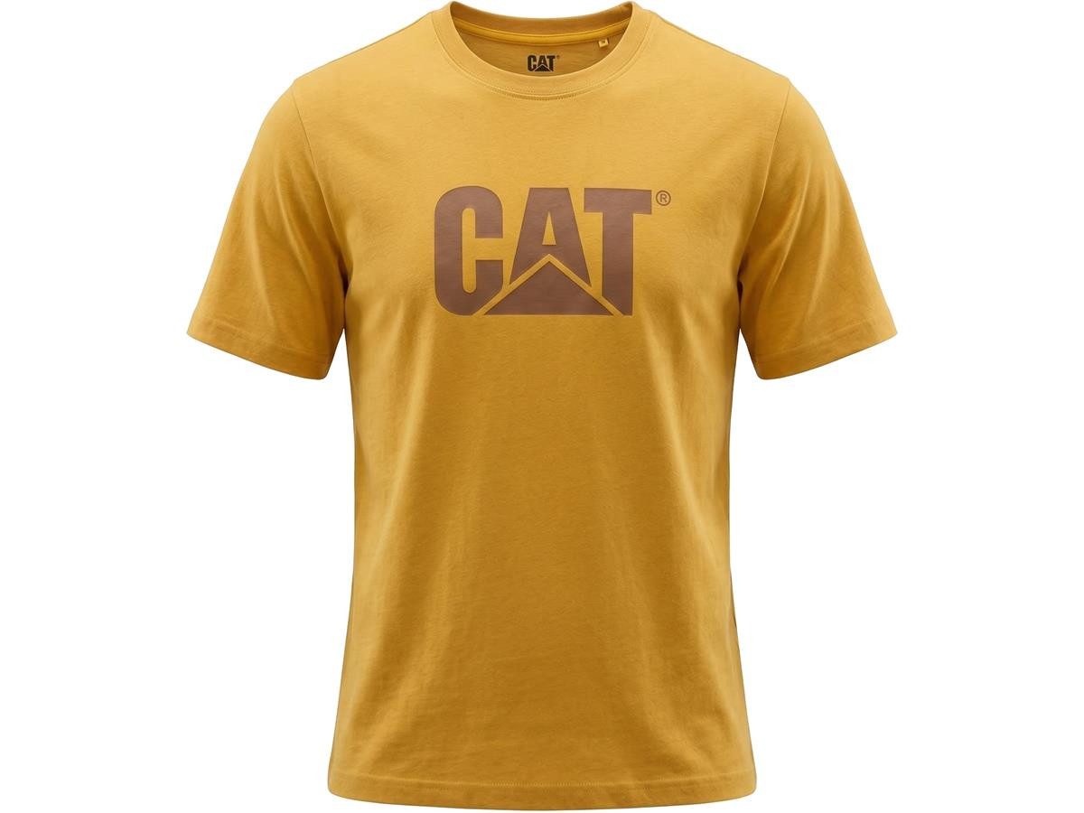 CAT T-Shirt Trademark Herren 100% Baumwolle strapazierfähig gelb Gr. L