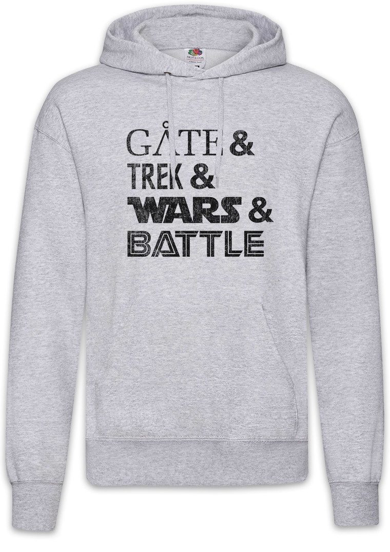 Hoodie Gate & Trek & Wars & Battle Herren Hoodie Star Galactica Geek Nerd Sci