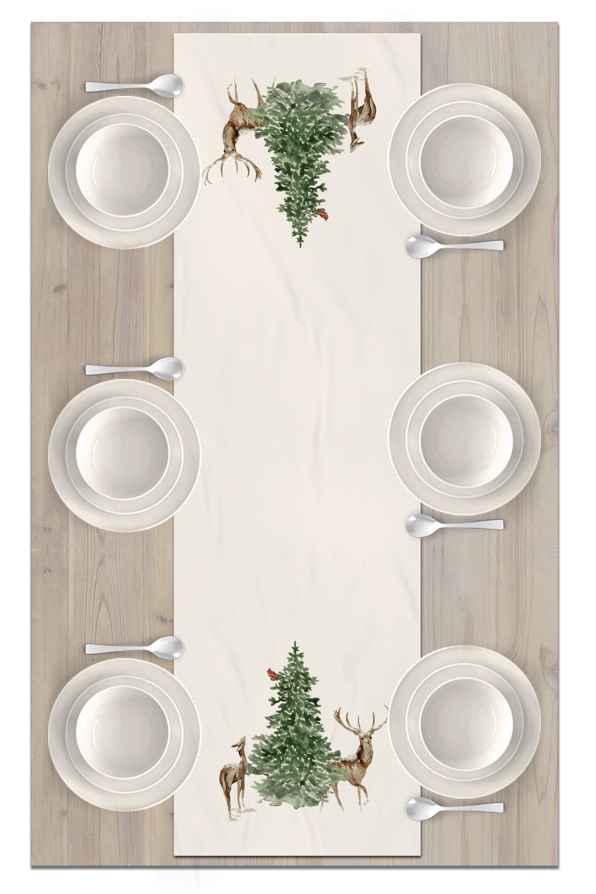 L'Essentiel Maison Tischläufer Weihnachten (1-tlg), Weihnachtsmotiv, 100% Polyester, 40 x 135 cm