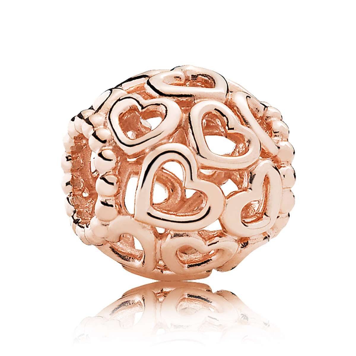 Pandora Bead 780964, Herzstrudel Rosé