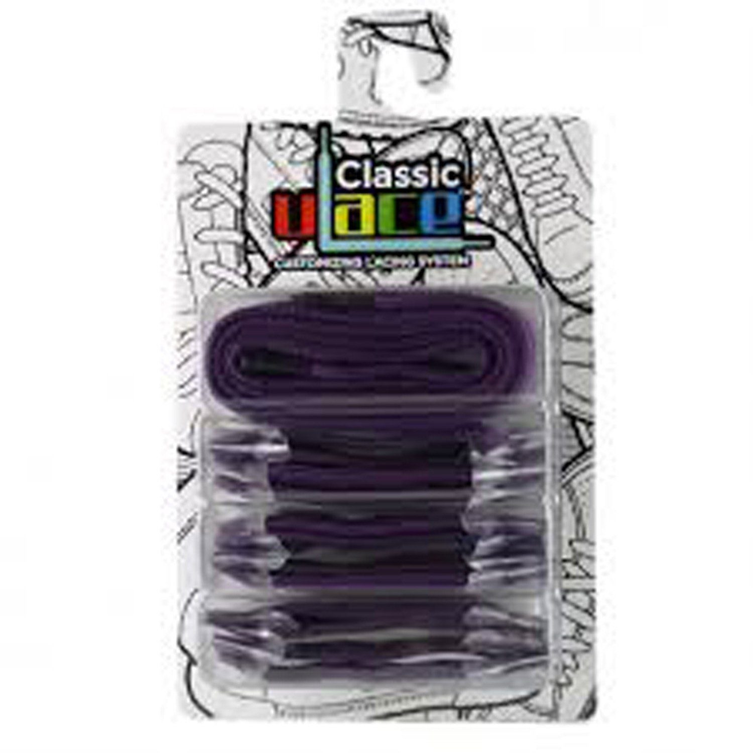 In Purple Schnürsenkel 16 Stück Classic Line U-Laces Senkel +
