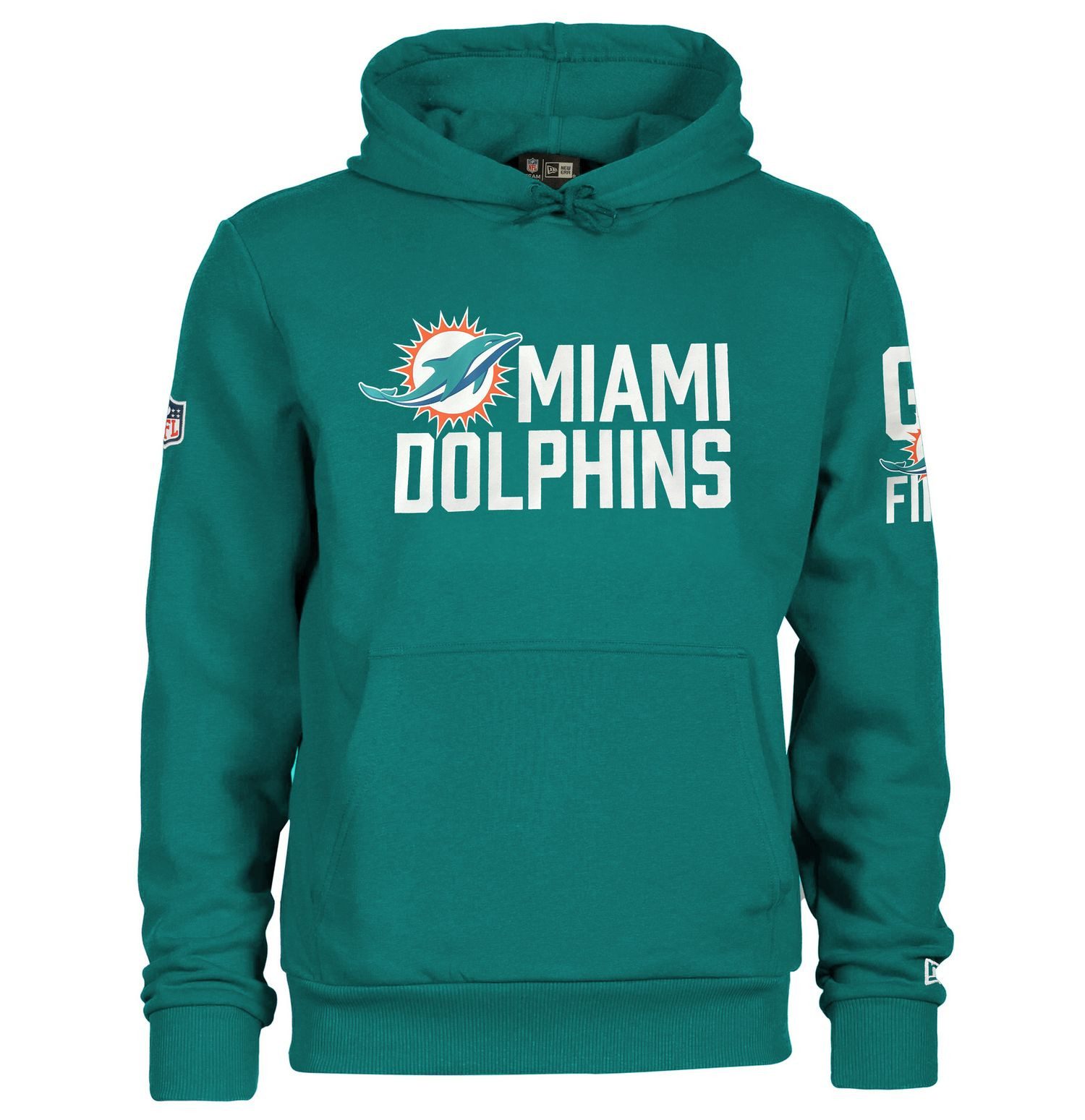 New Era Hoodie NFL Miami Dolphins Team Logo and Name