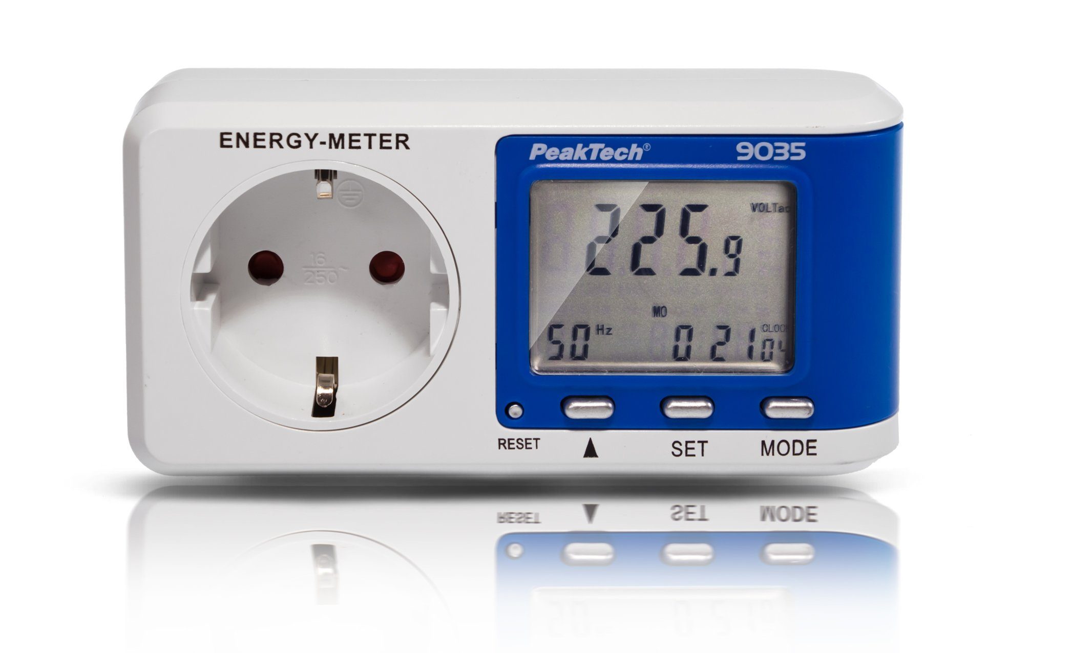 PeakTech Energiekostenmessgerät PeakTech P 9035: Energiekostenmessgerät ~ 0,005 A ..., 1-tlg.