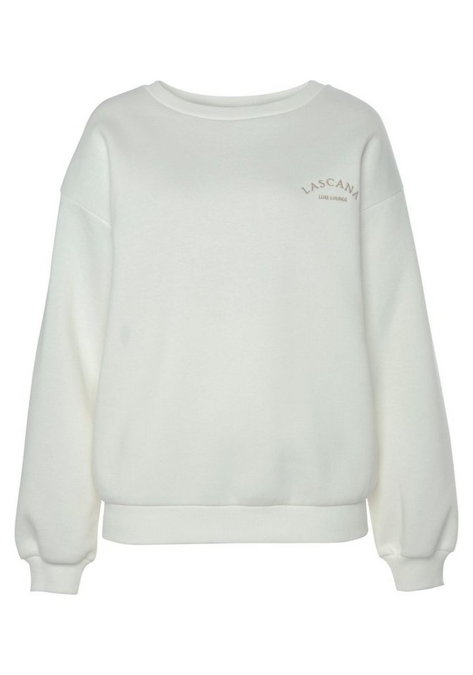 LASCANA Sweatshirt -Pullover mit weiten Ärmeln, Loungewear, Loungeanzug