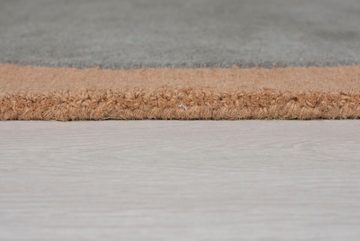 Wollteppich Esre, FLAIR RUGS, rechteckig, Höhe: 9 mm, aus 100% Wolle, geometrisches Design, handgearbeiteter Konturenschnitt