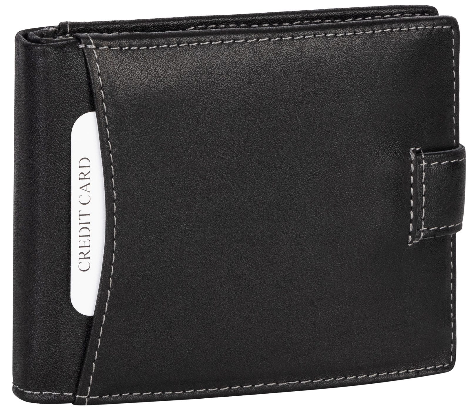 Wild Things Only !!! Geldbörse RFID echt Leder Portemonnaie Geldbörse Riegelbörse Herren Querformat, RFID Schutz – Bild 2 von 5