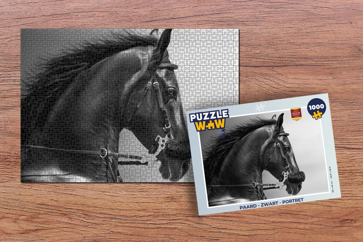 MuchoWow Puzzle Pferde - Schwarz - günstig online kaufen