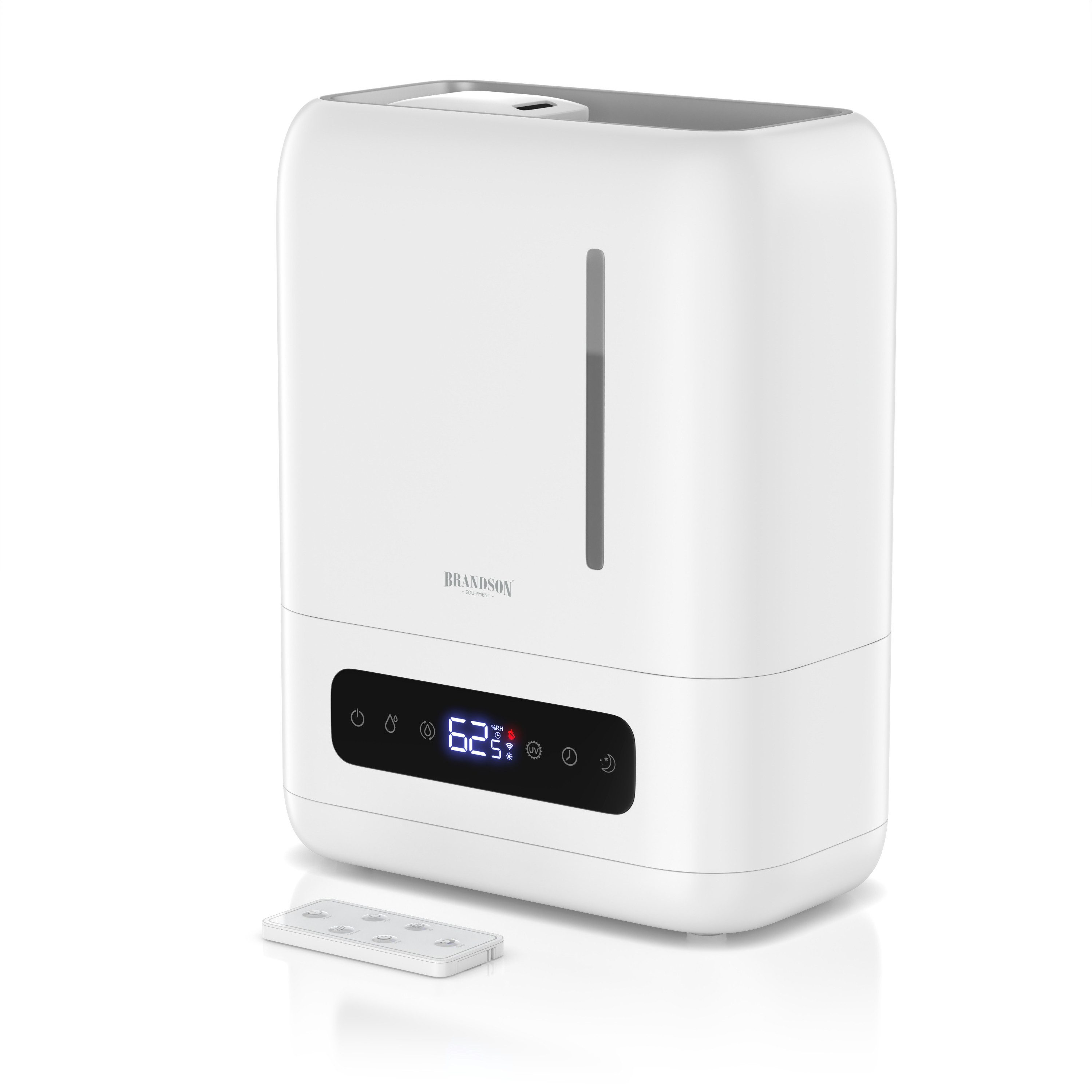 Brandson Luftbefeuchter 4 Liter mit Fernbedienung, Ultraschall, Digital Display, Schlafmodus, 4 l Wassertank, UV Entkeimung, Aroma Fach, für Wohn- und Schlafzimmer, Yoga, Spa