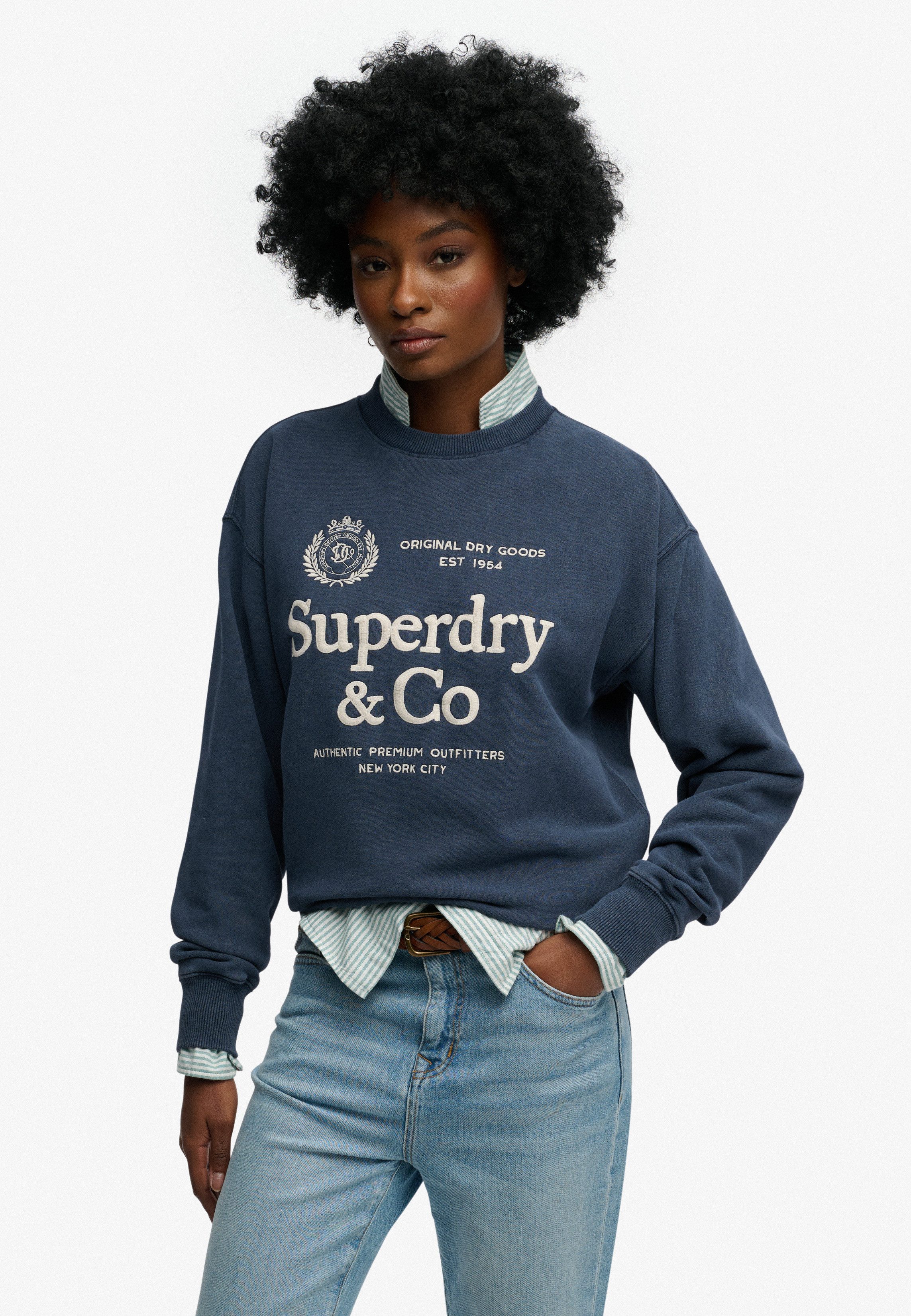 Superdry Sweatshirt LUXE CASUAL EMB LOOSE CREW