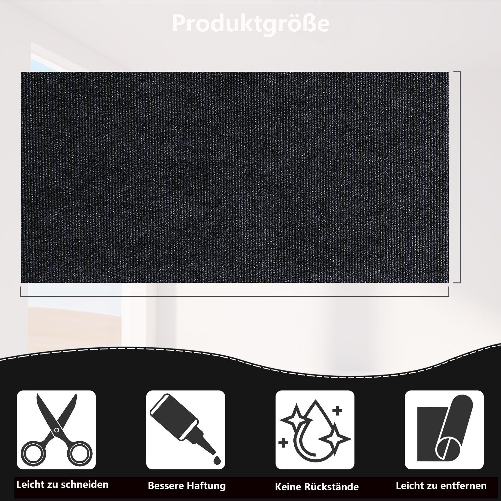 Ledander Kratzmatte Selbstklebende Kratzteppich Katze Wand Kratzschutz Sofa günstig online kaufen