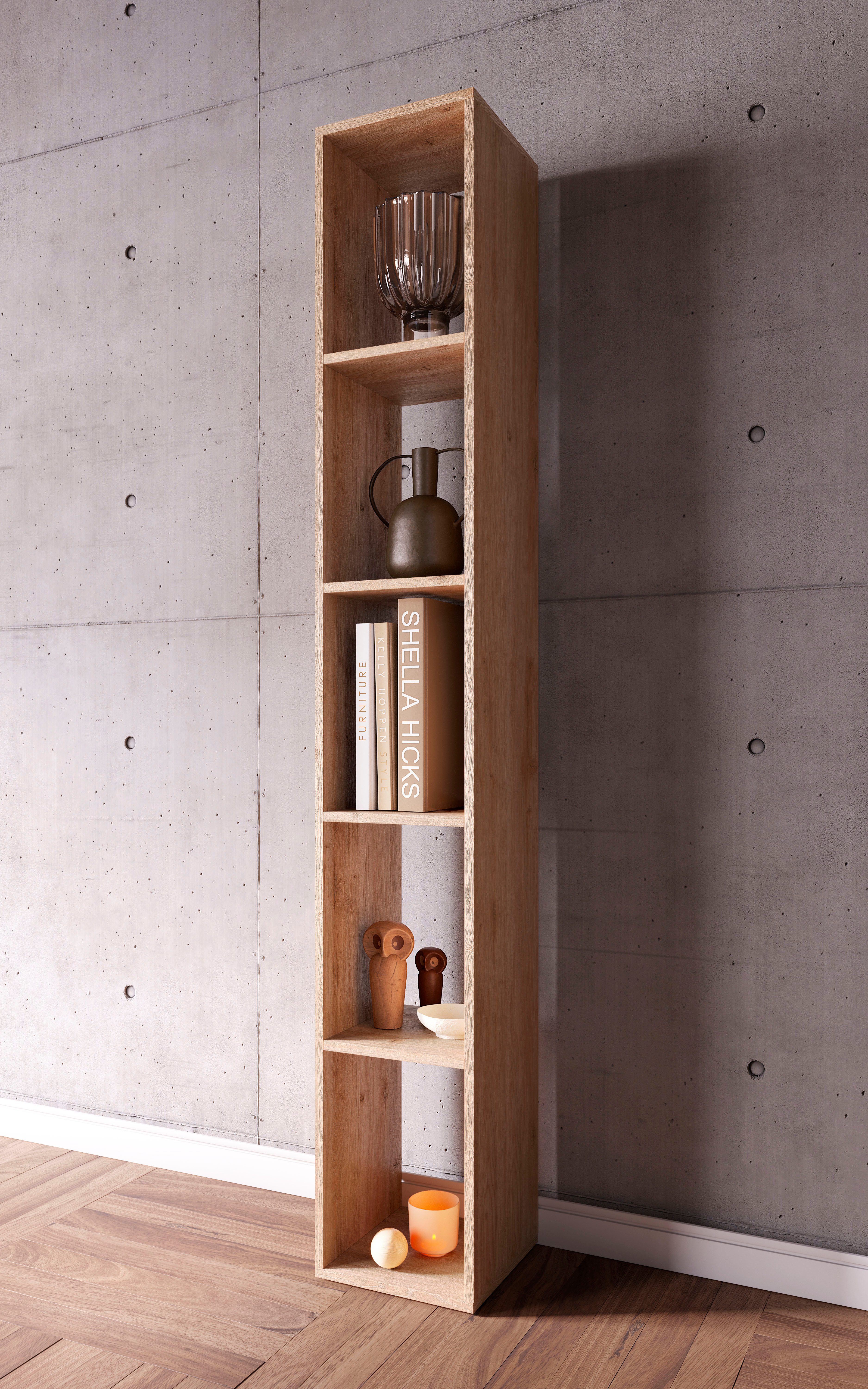 Home affaire Standregal Infinity Höhe 186 cm, Breite 28 cm, Bücherregal, De günstig online kaufen