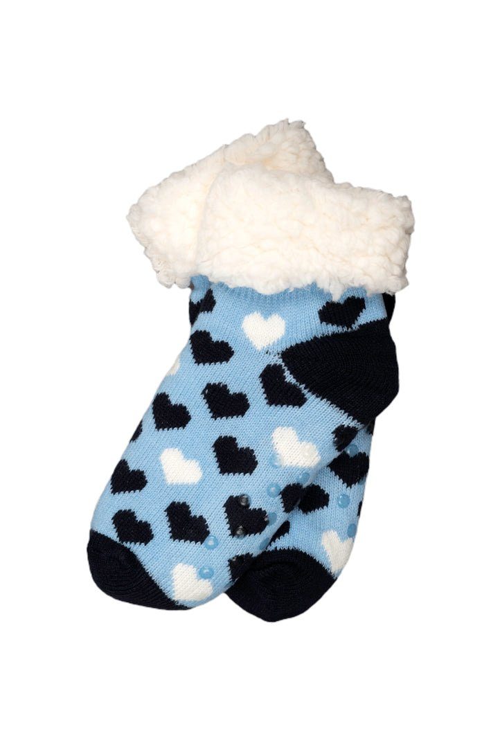 Paar 2 Antistress-Accessoire Kurze Socken, Norwegersocken "Herzen" Wohlfühlmomente Socken) für Dein wahre Beauty (Ein Hüttensöckchen Thinxx Rosa