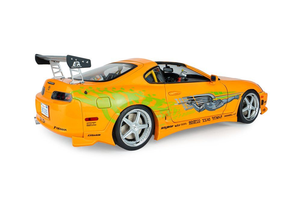 Solido Modellauto Toyota Supra A80 2001 orange Fast & Furious Brian, Maßstab 1:18