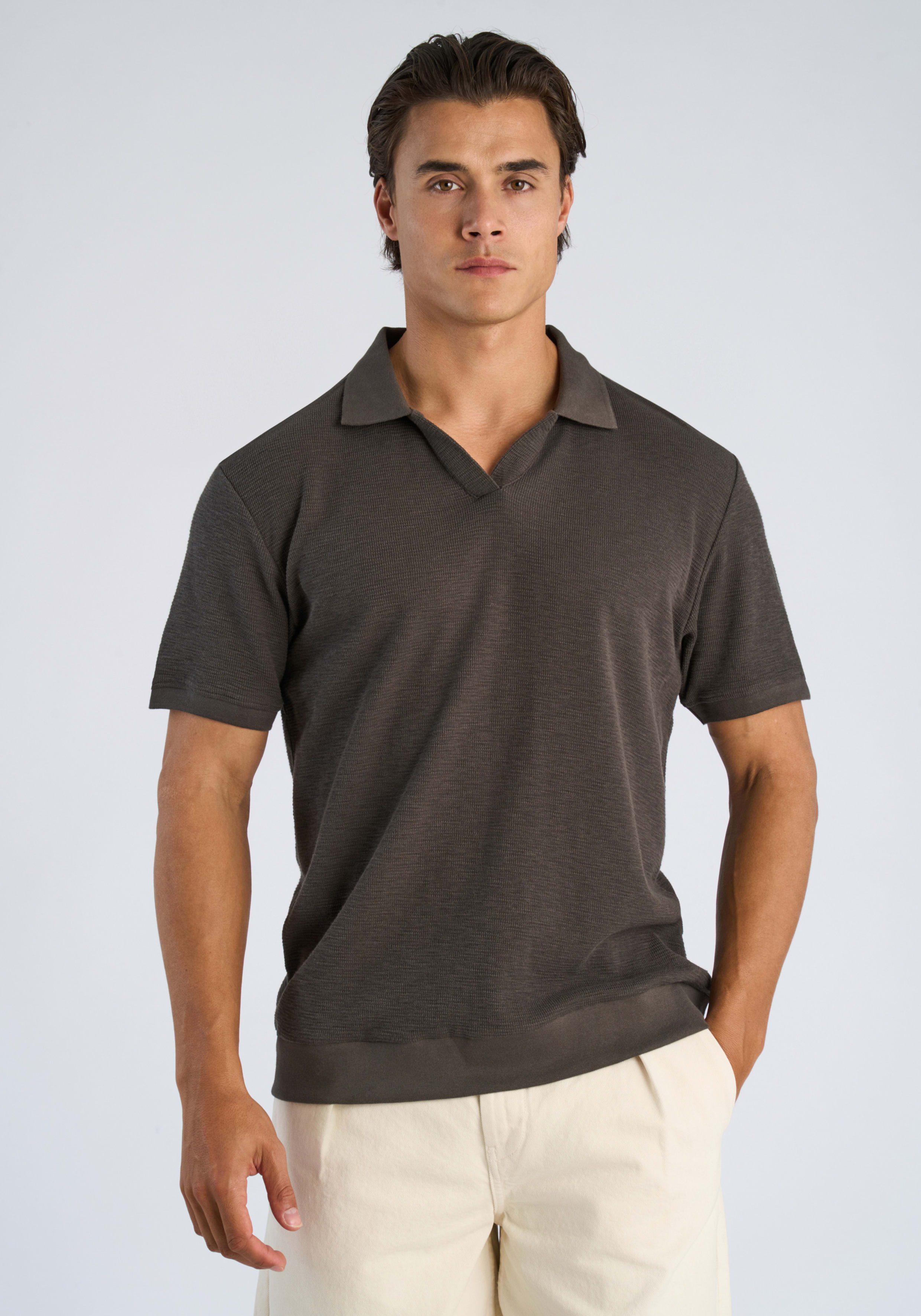 LINDBERGH Kurzarmshirt mit Polokragen
