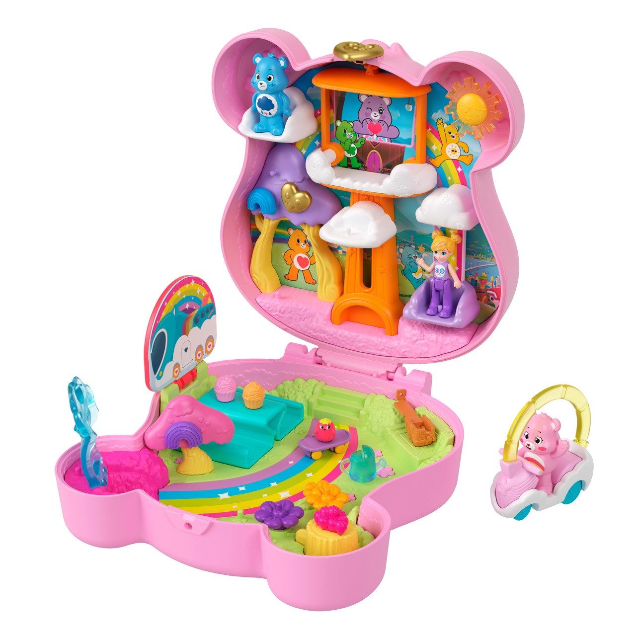 Mattel® Minipuppe Mattel JCC14 - Polly Pocket Glücksbärchis Schatulle