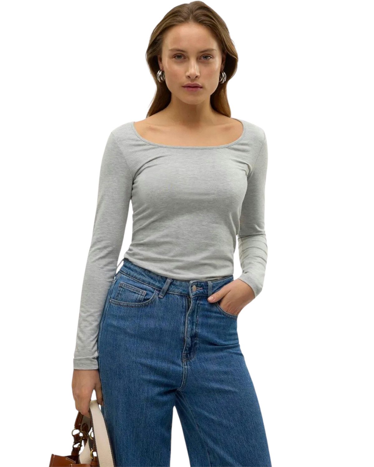 Vero Moda Langarmshirt stilvolle Longsleeves mit U-Neck Ausschnitt (2er-Pac günstig online kaufen