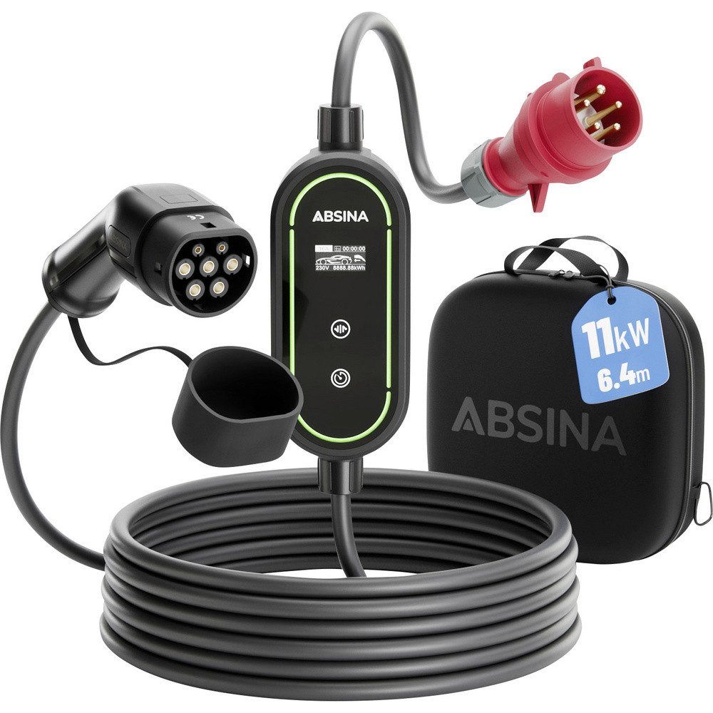 ABSINA Elektroauto-Ladestation Absina Wallbox Typ 2 Mode 2 16 A 11 kW