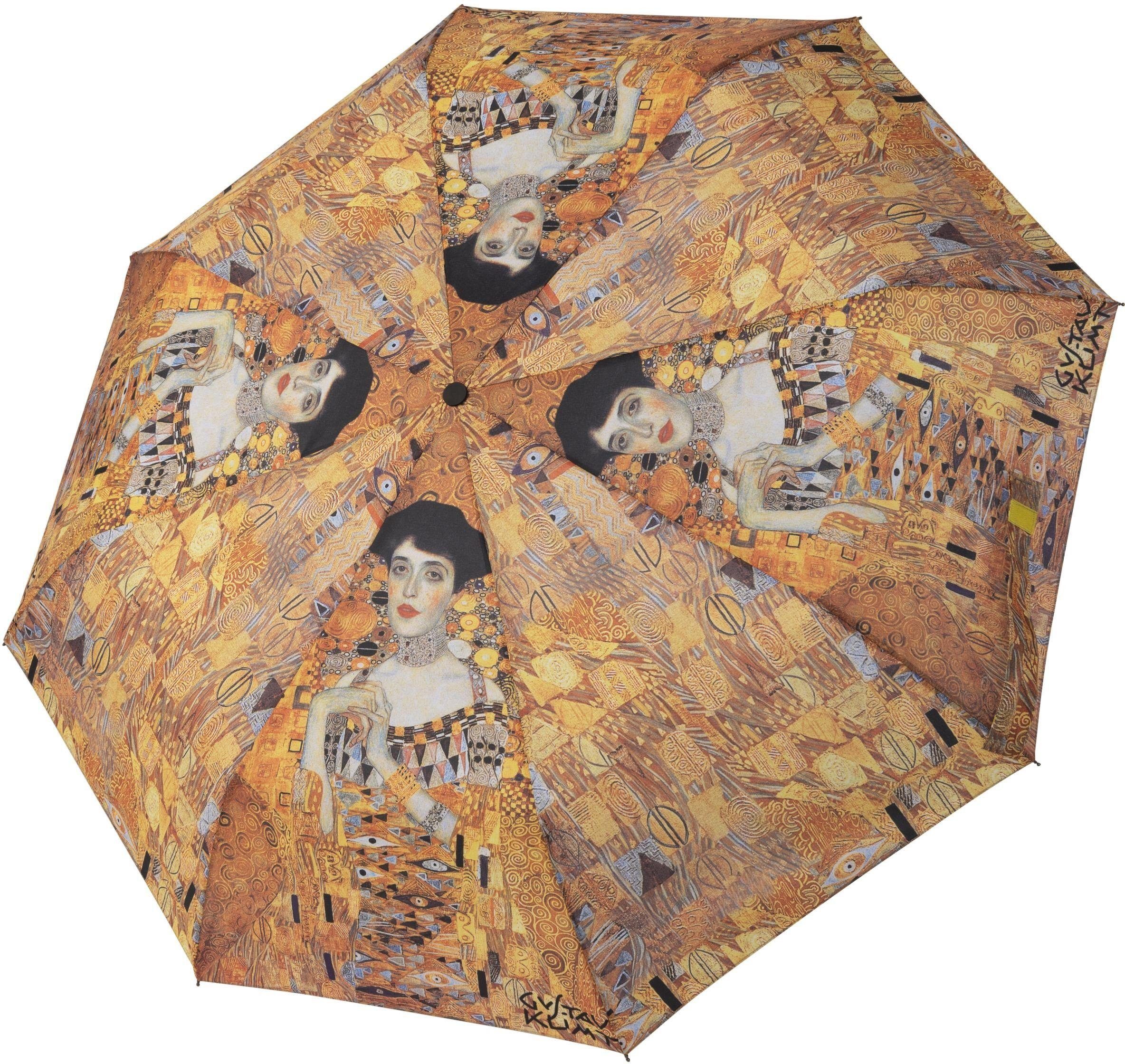 doppler® Taschenregenschirm UV-Schutz Collection mit Adele, Art Mini, Magic Klimt