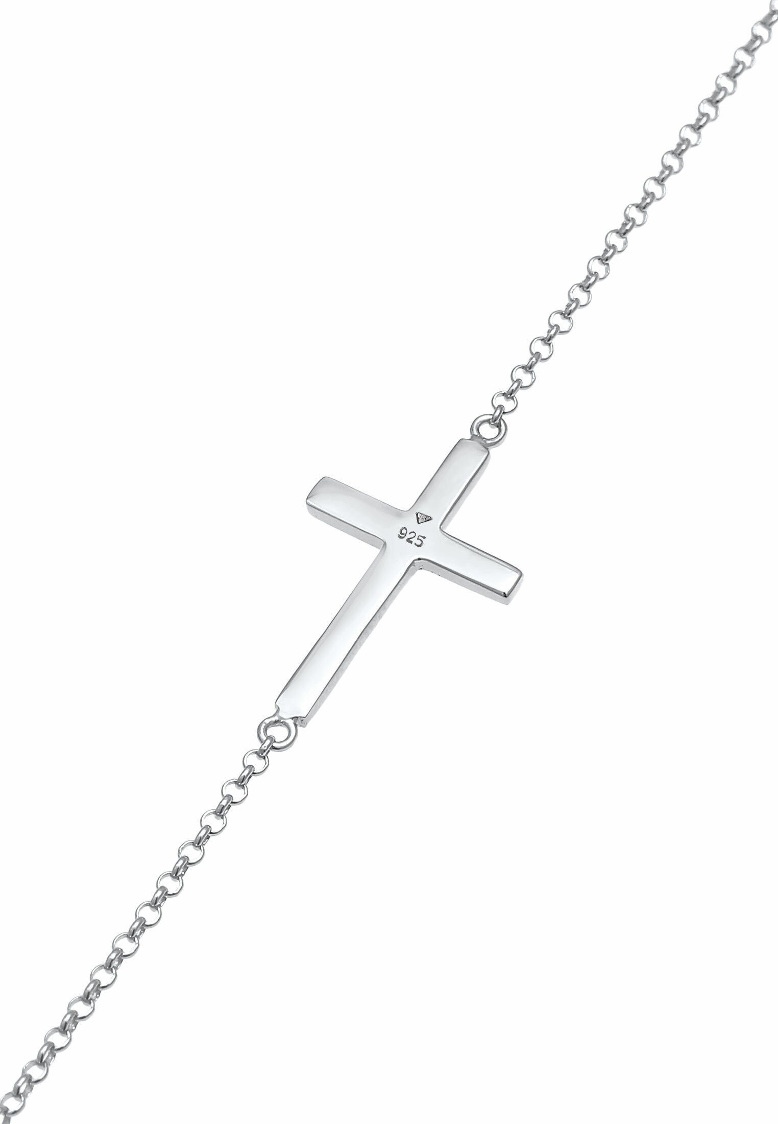 Elli Armband Kreuz Horizontal Schlicht 925 Silber