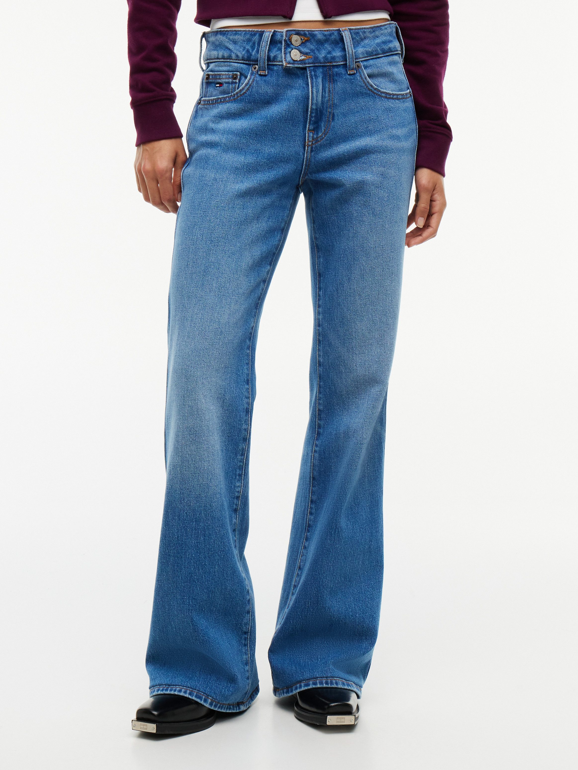 Tommy Jeans Bootcut-Jeans SIA LOW RISE BOOTCUT BJ0133 Baumwollmischung