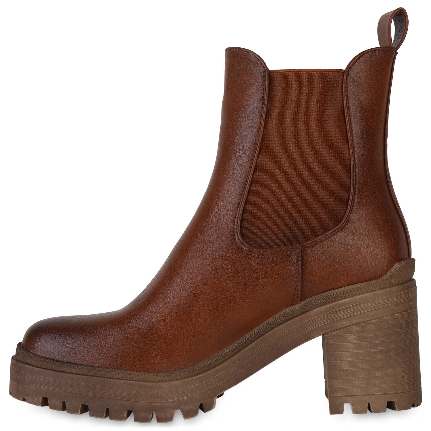 VAN HILL 840564 Chelseaboots Damen Leicht Gefütterte Chelsea Boots Stiefele günstig online kaufen