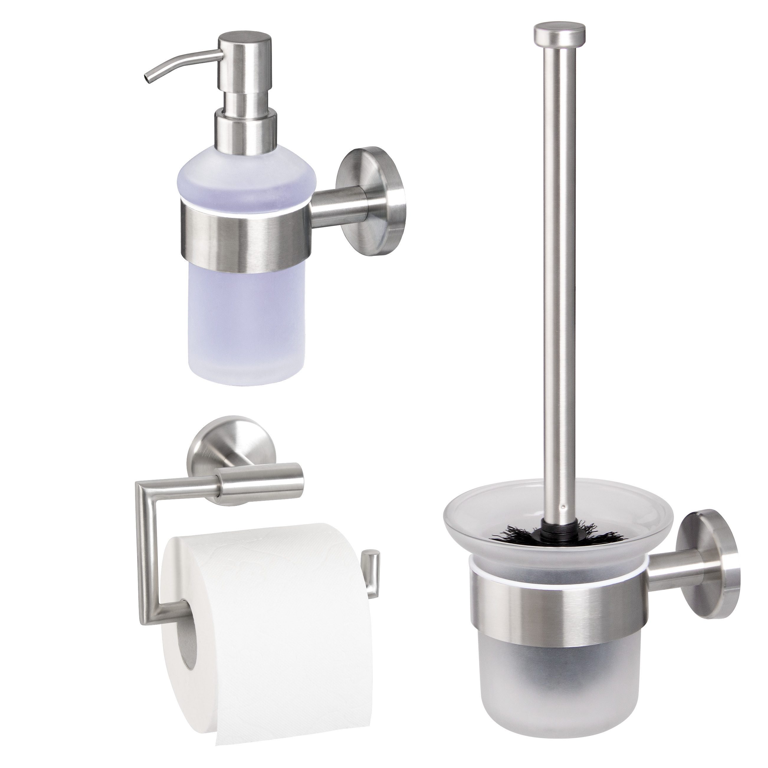 bremermann Toilettenpapierhalter Bad-Serie PIAZZA - Badezimmer Set 3tlg., E günstig online kaufen
